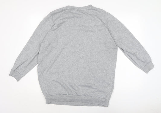 Disney Womens Grey Cotton Pullover Sweatshirt Size L