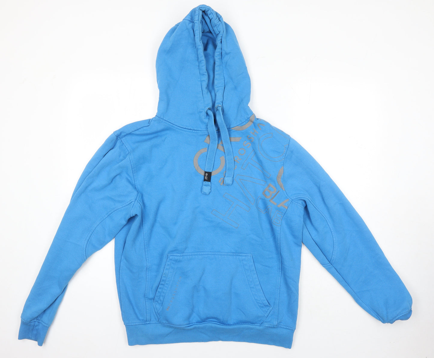 Crosshatch Womens Blue Cotton Pullover Hoodie Size S