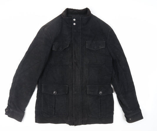 Next Mens Black Jacket Size M Zip
