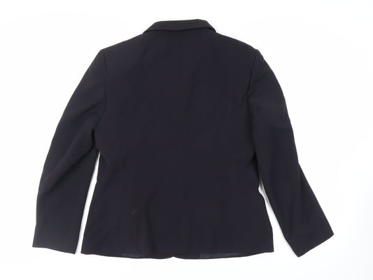 Dunnes Stores Womens Blue Jacket Blazer Size 14 Button