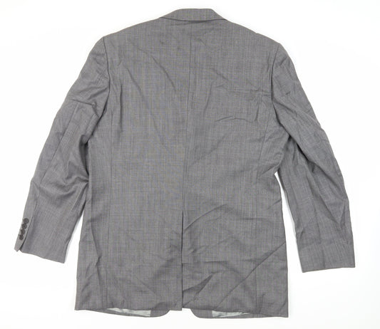 Marks and Spencer Mens Grey Wool Jacket Suit Jacket Size 42 Regular