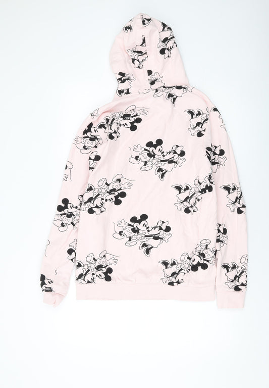 Disney Womens Gold Cotton Pullover Hoodie Size 12 Pullover - Mickey Mouse