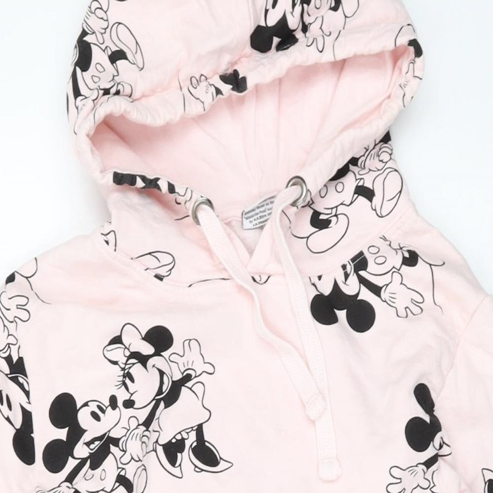Disney Womens Gold Cotton Pullover Hoodie Size 12 Pullover - Mickey Mouse