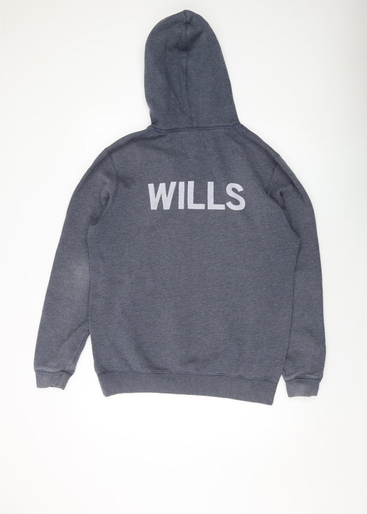 Jack Wills Mens Grey Cotton Pullover Hoodie Size M