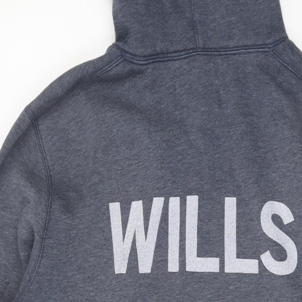 Jack Wills Mens Grey Cotton Pullover Hoodie Size M