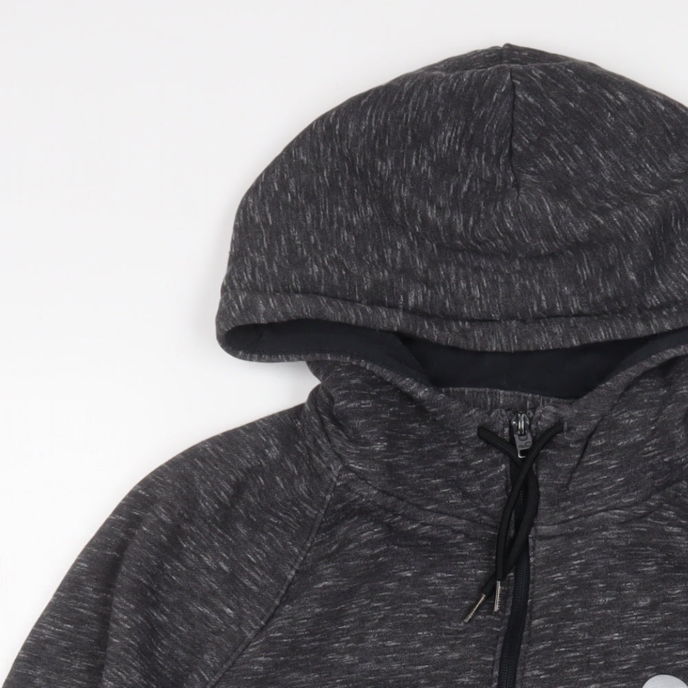 Hollister Mens Grey Cotton Full Zip Hoodie Size S