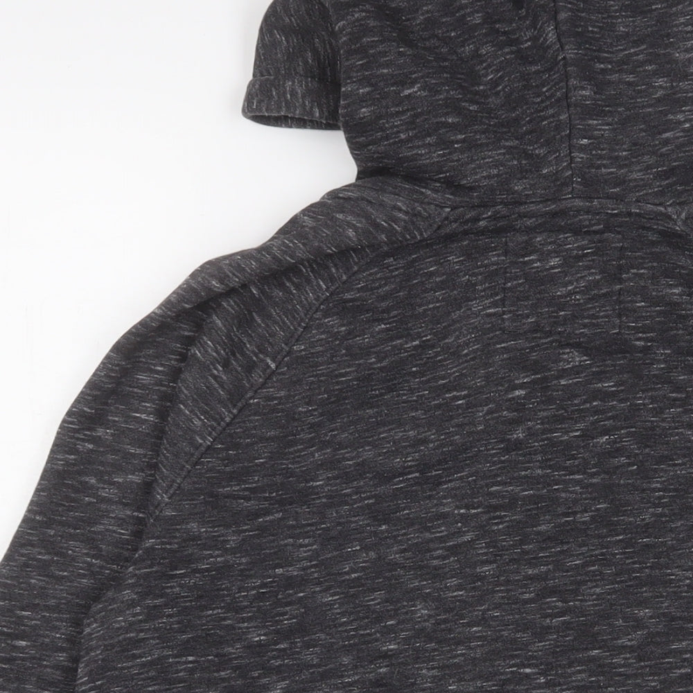 Hollister Mens Grey Cotton Full Zip Hoodie Size S