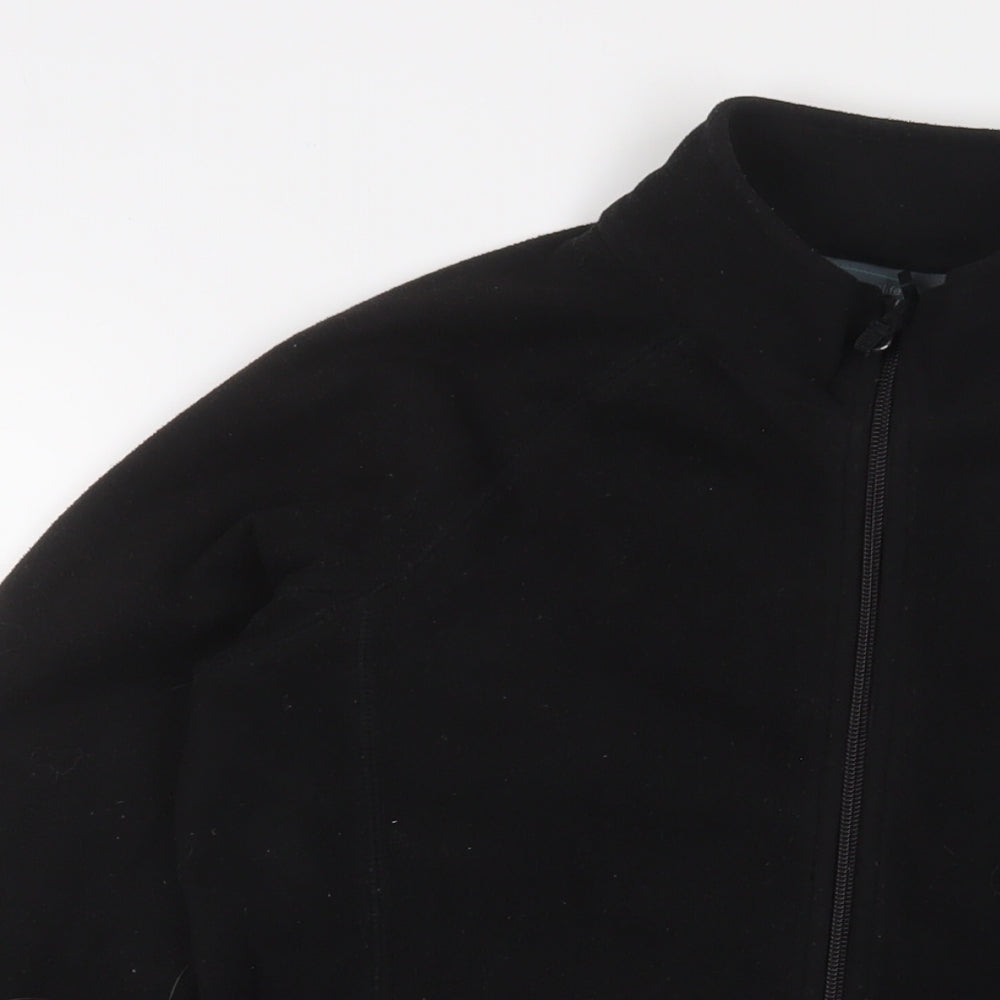 Mountain Life Womens Black Jacket Size 8 Zip - Logo, Embroidered