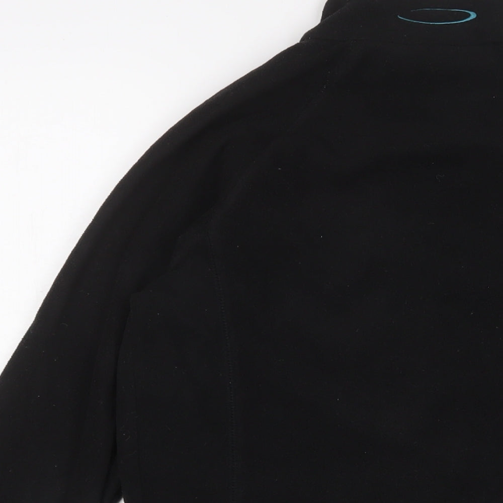 Mountain Life Womens Black Jacket Size 8 Zip - Logo, Embroidered