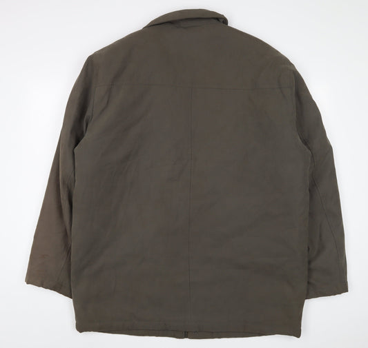 Bosideng Mens Green Jacket Coat Size L Zip