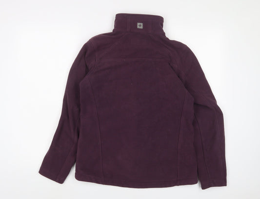 mountain ware' Womens Purple Jacket Size 10 Zip - Zip Pockets