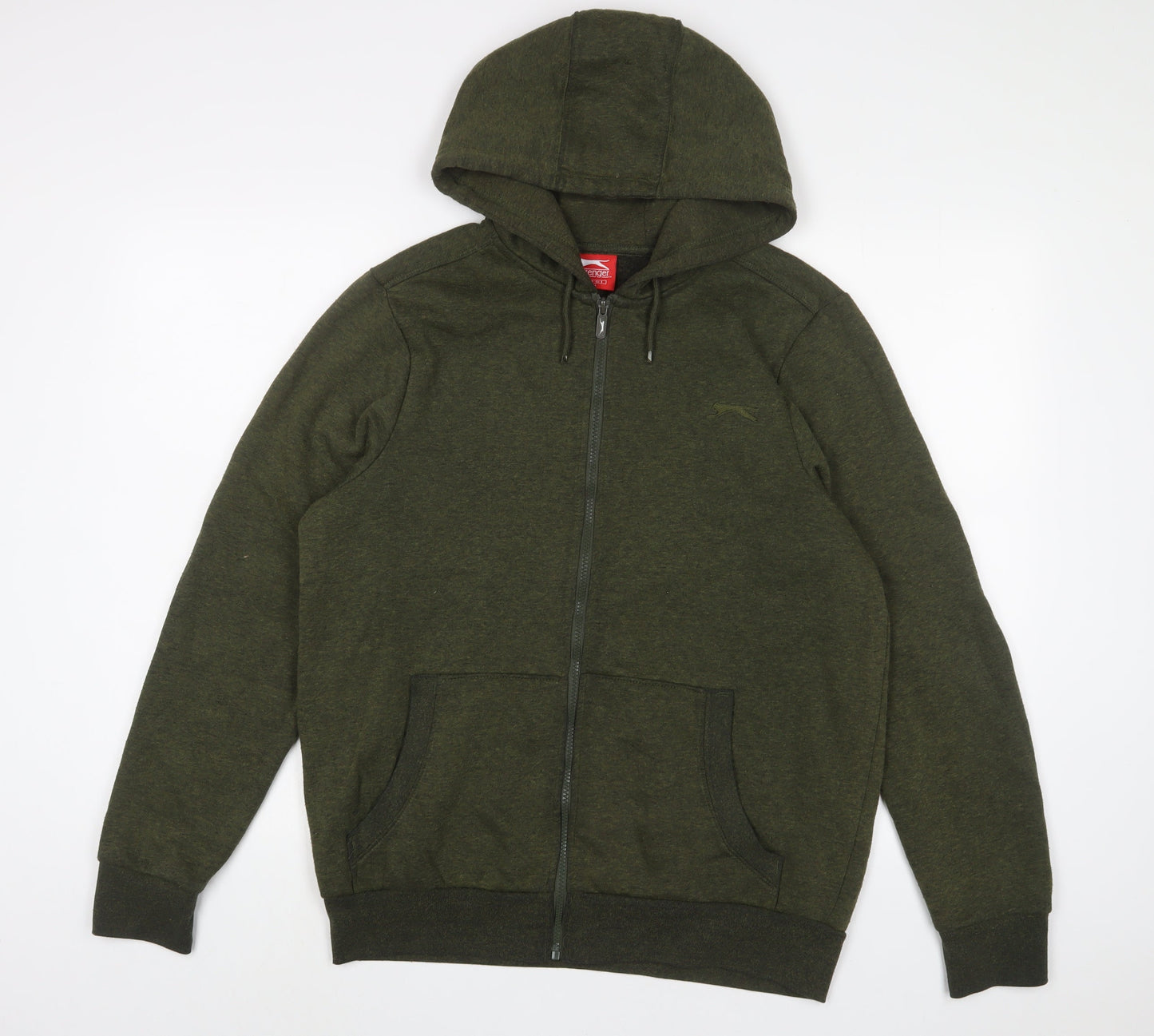 Slazenger Mens Green Polyester Full Zip Hoodie Size S