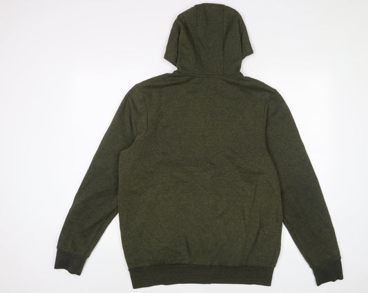 Slazenger Mens Green Polyester Full Zip Hoodie Size S