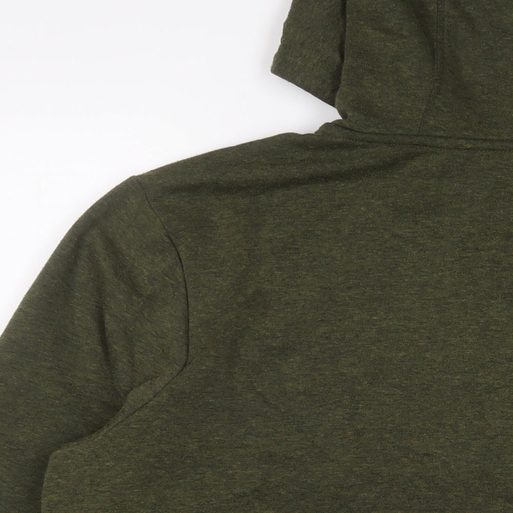 Slazenger Mens Green Polyester Full Zip Hoodie Size S