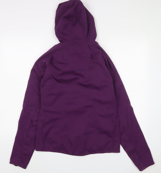Mammut Womens Purple Jacket Size L Zip - Zip Pockets