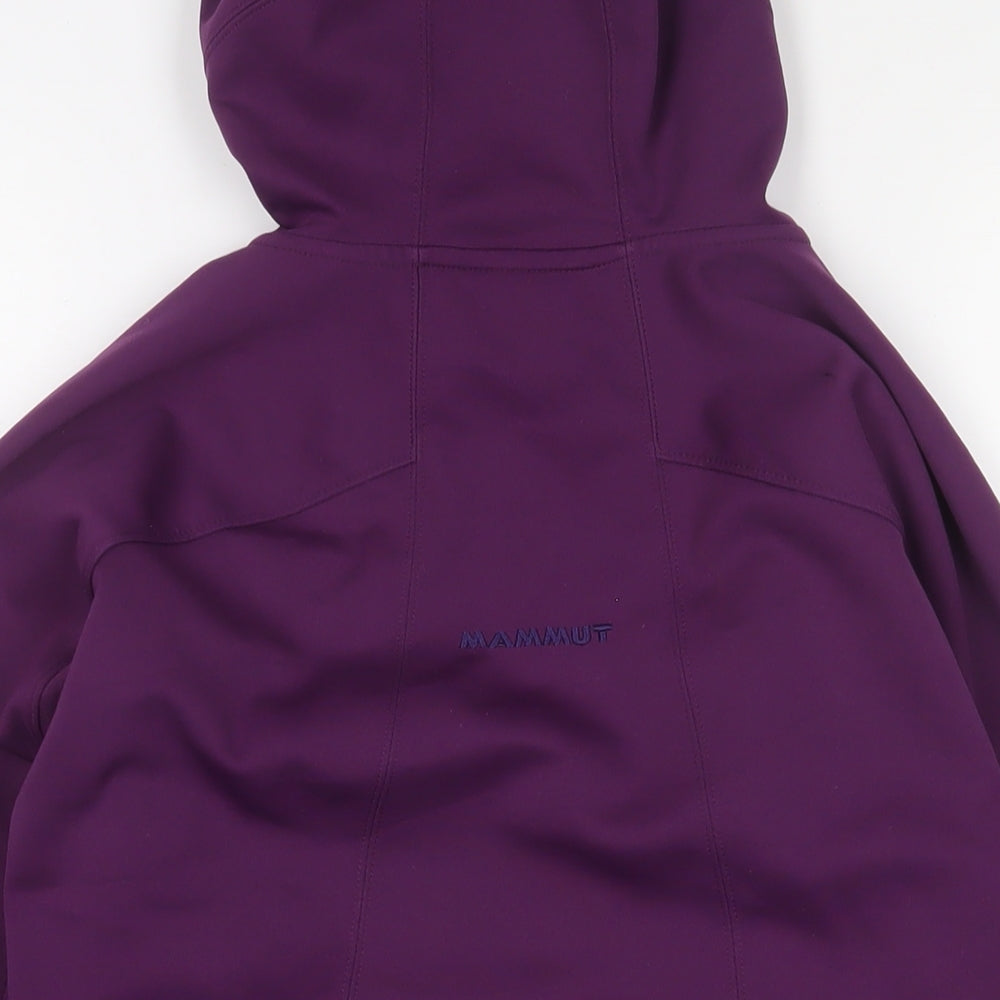 Mammut Womens Purple Jacket Size L Zip - Zip Pockets
