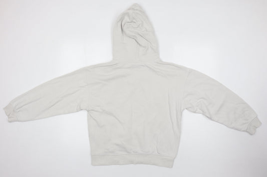Zara Womens Beige Polyester Pullover Hoodie Size S