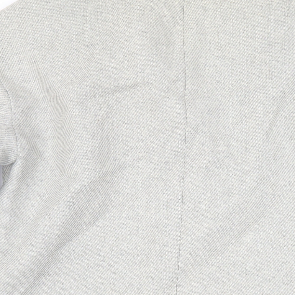 Gap Womens Grey Overcoat Coat Size XS Button