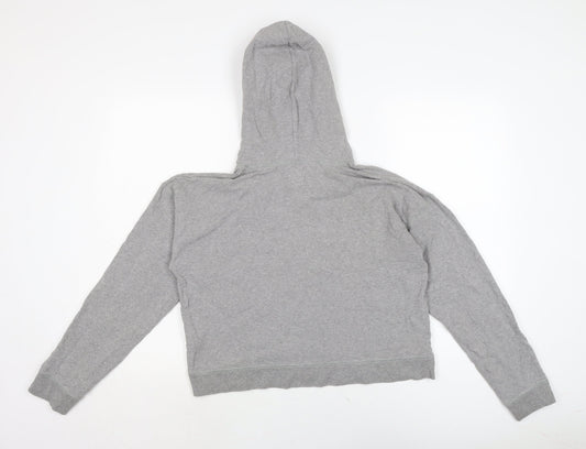 Jack Wills Womens Grey Cotton Pullover Hoodie Size 12
