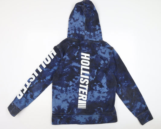 Hollister Mens Blue Cotton Pullover Hoodie Size S