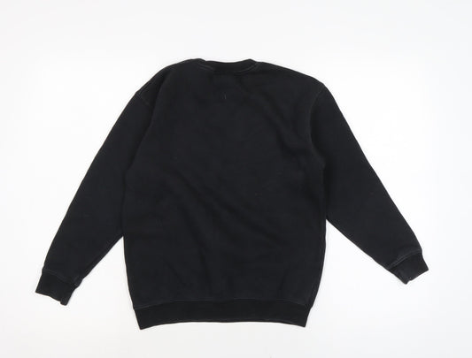 Addict Boys Black Cotton Pullover Sweatshirt Size 9 Years