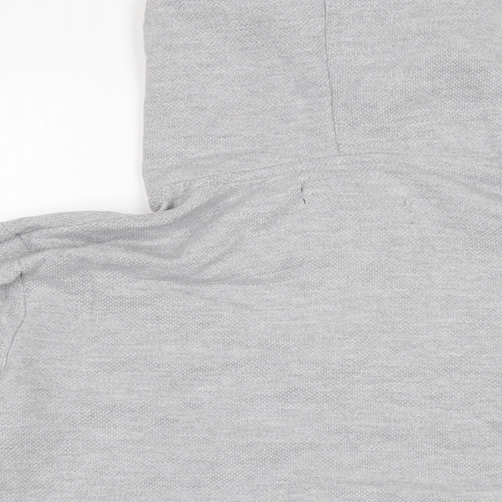 Zara Womens Grey Cotton Full Zip Hoodie Size S