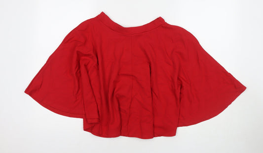 Zoot Womens Red Viscose Skater Skirt Size S