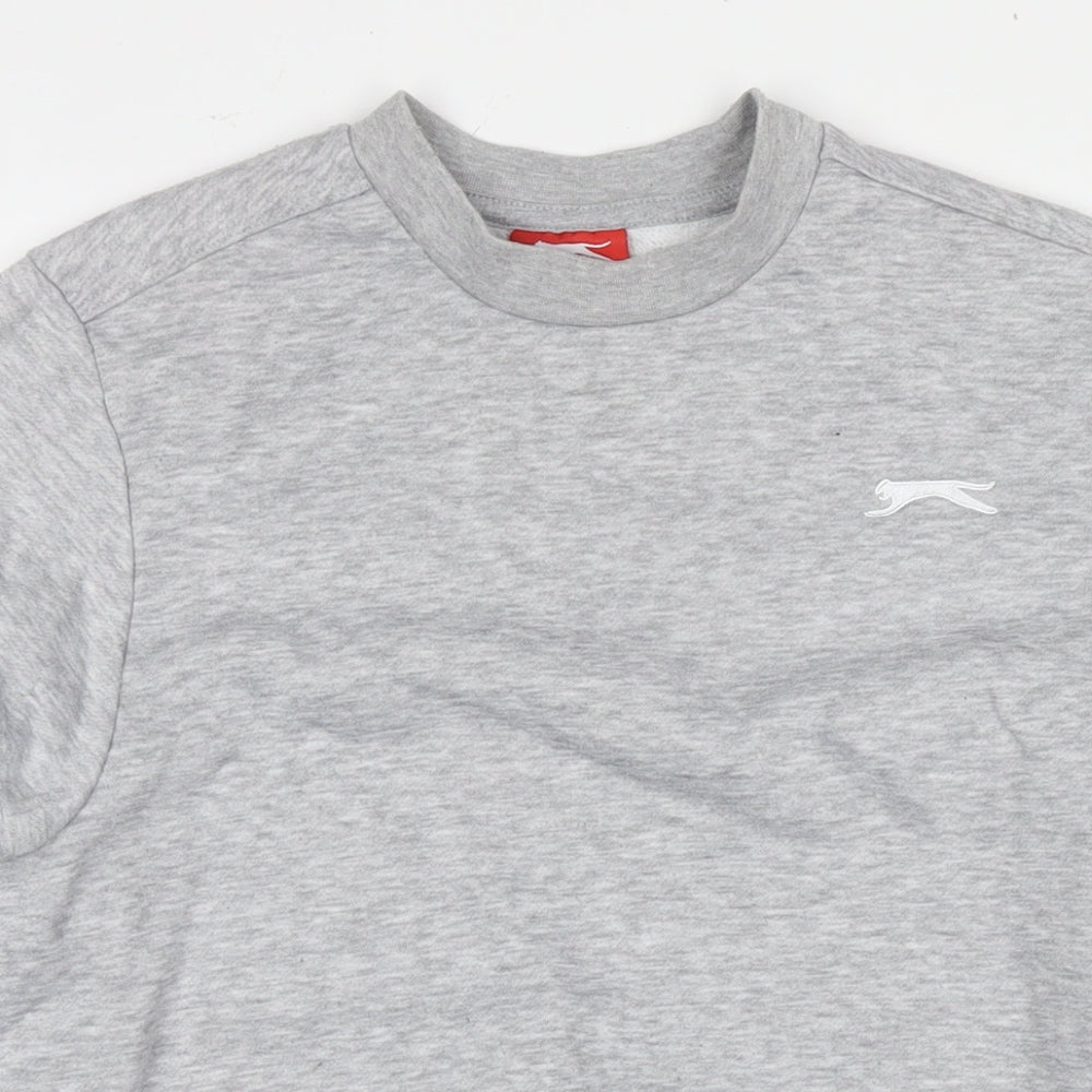 Slazenger Mens Grey Polyester Pullover Sweatshirt Size S