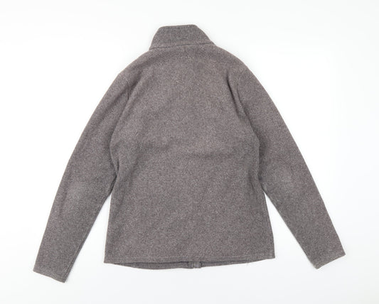 Marks and Spencer Womens Grey Jacket Size 12 Zip