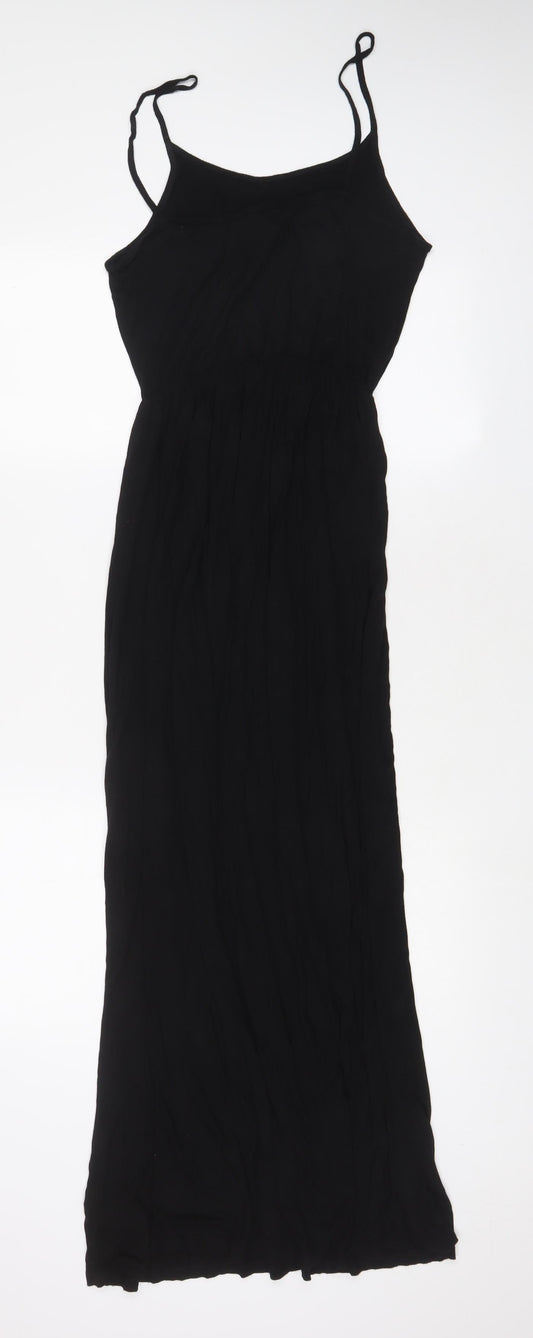 H&M Womens Black Viscose A-Line Size S Scoop Neck Pullover