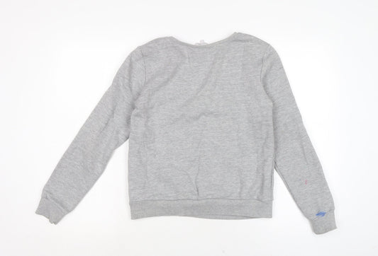 Red Herring Womens Grey Cotton Pullover Sweatshirt Size 8