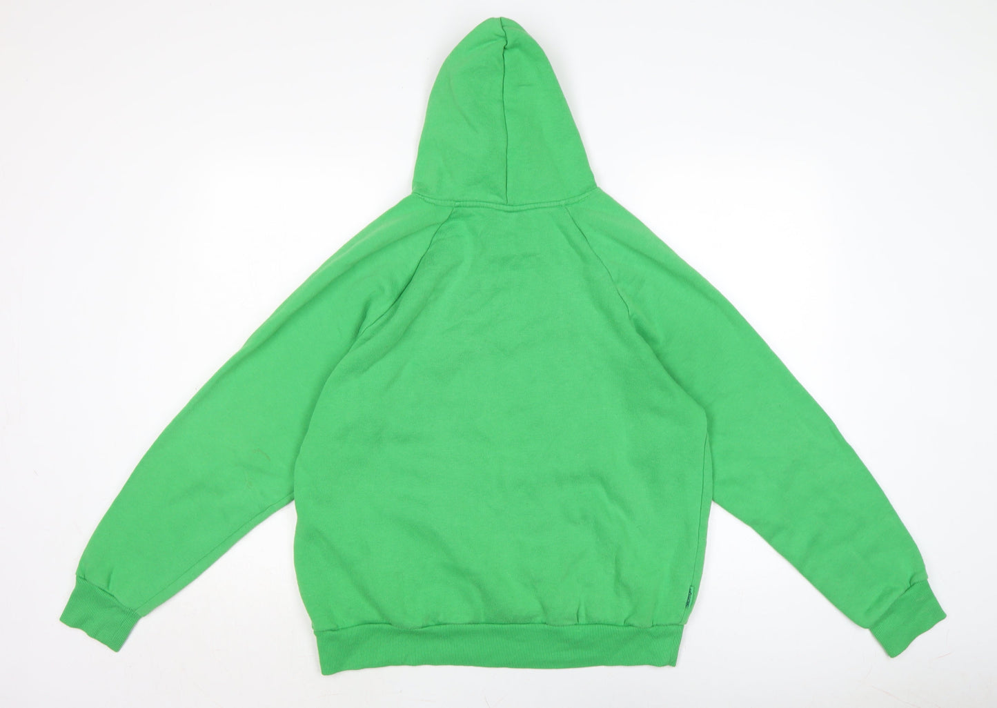 Slazenger Mens Green Cotton Pullover Hoodie Size L