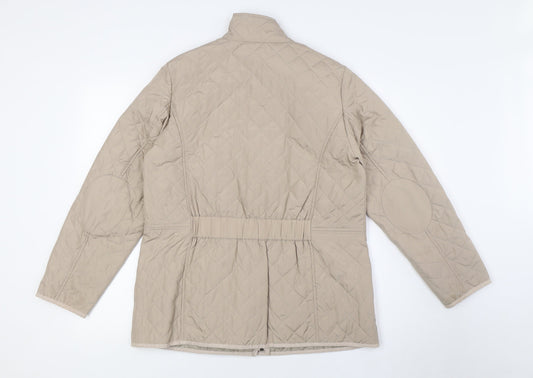 Marks and Spencer Womens Beige Jacket Size 14 Snap