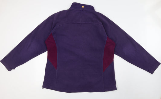 Hi Gear Womens Purple Jacket Coatigan Size 20 Zip - Interactive