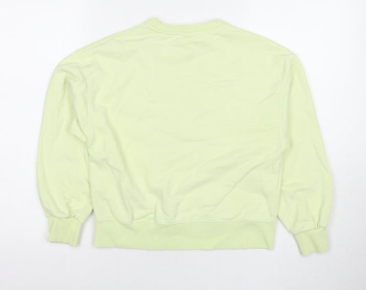 Zara Girls Green Cotton Pullover Sweatshirt Size 11-12 Years Pullover