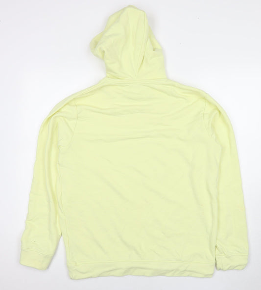 Indicore Mens Yellow Cotton Pullover Sweatshirt Size L