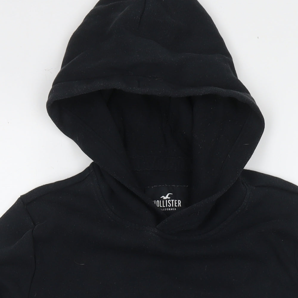 Hollister Mens Black Cotton Pullover Hoodie Size XS