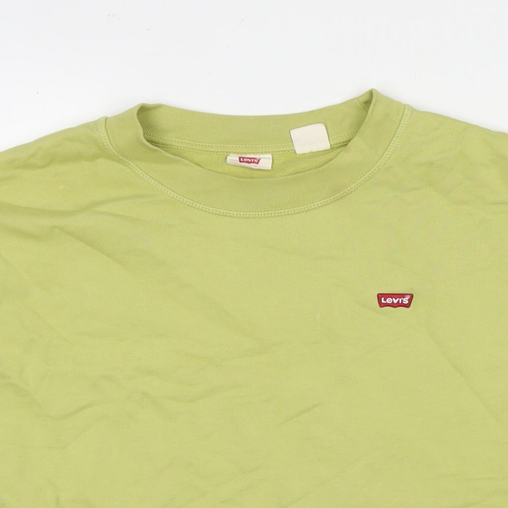Levi's Mens Green Cotton Pullover Sweatshirt Size S