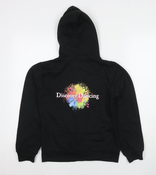 Uneek Womens Black Cotton Full Zip Hoodie Size S Zip - Discover Dancing