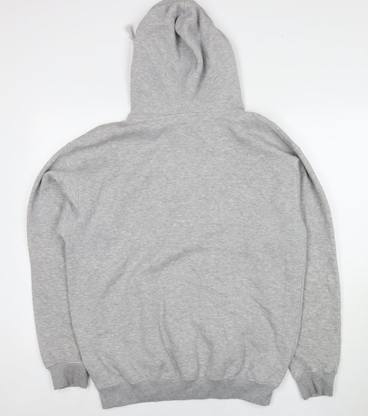 Scotland Womens Grey Polyester Pullover Hoodie Size L Pullover - Logo