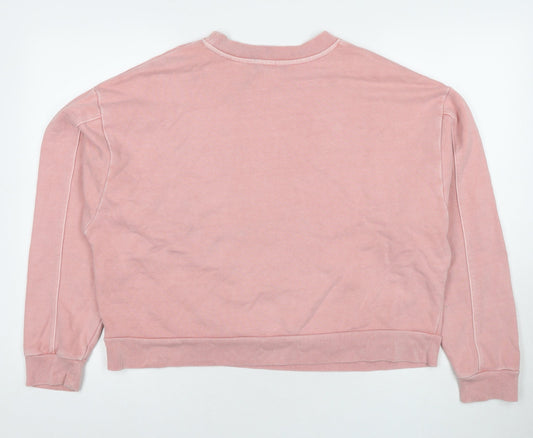 Levi's Womens Pink Cotton Pullover Sweatshirt Size M Pullover - Logo