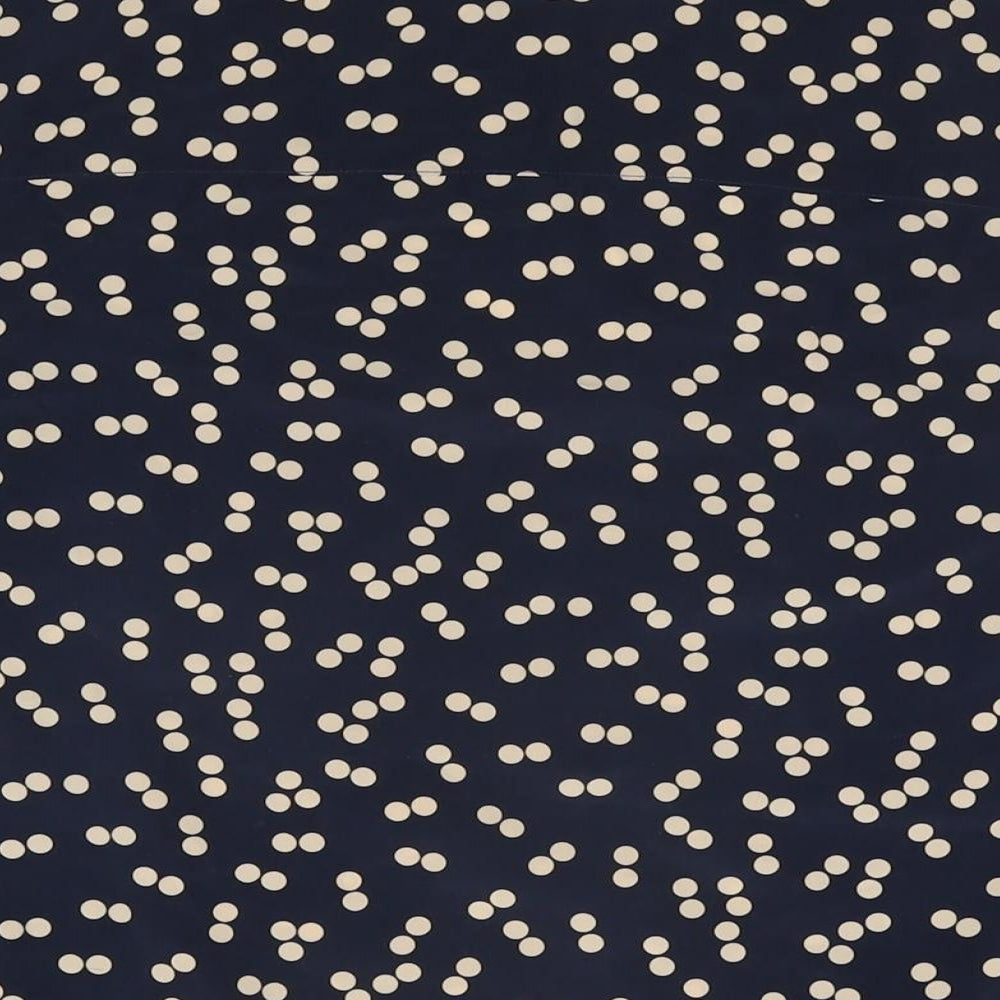 Gap Womens Blue Polka Dot Polyester Basic T-Shirt Size L Round Neck