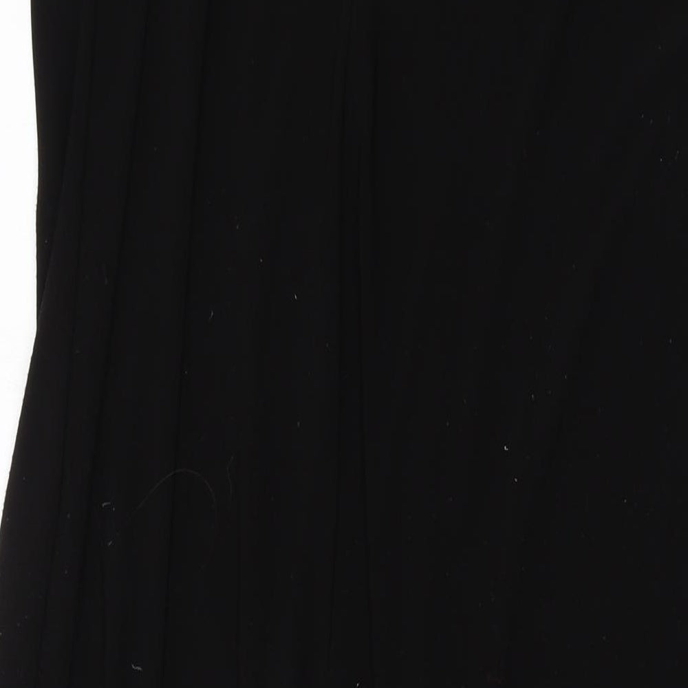 Brand and care label for Roman women’s black polyester a-line, size UK 16, off the shoulder pullover