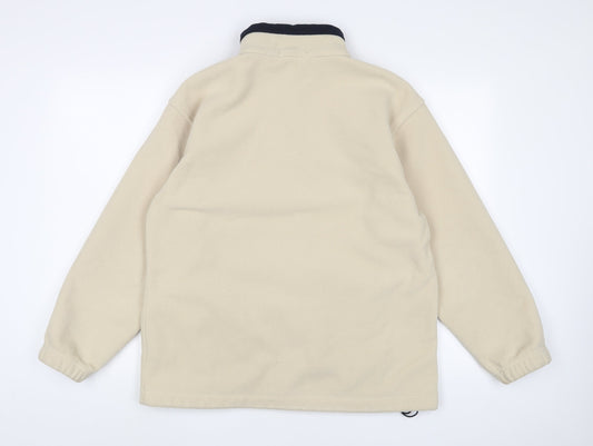 Marks and Spencer Womens Beige Jacket Size 16 Zip - Zip Pockets