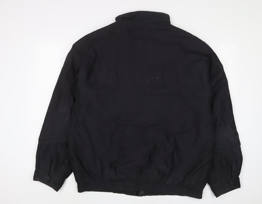 Casual Club Mens Black Jacket Size L Zip
