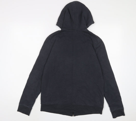 Reebok Mens Blue Cotton Full Zip Hoodie Size M