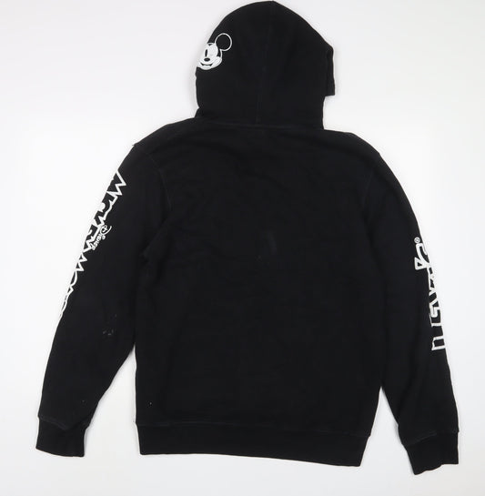 Levi's Mens Black Cotton Full Zip Hoodie Size XL - Mickey Mouse