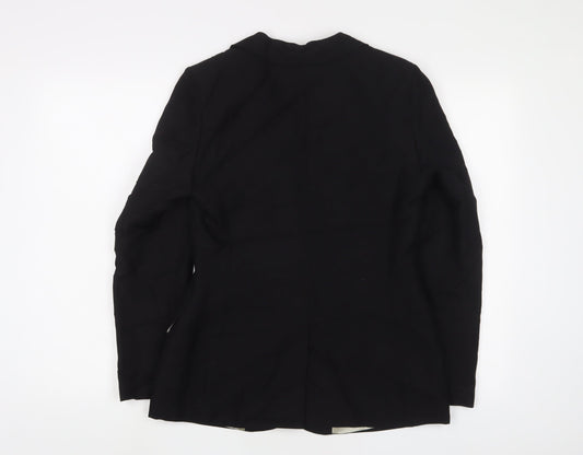 Oasis Womens Black Jacket Blazer Size 10 Button