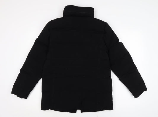 Talbots Womens Black Puffer Jacket Jacket Size S Zip