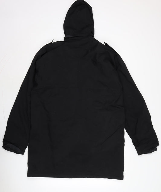 Alexandra Womens Black Anorak Blazer Size M Zip